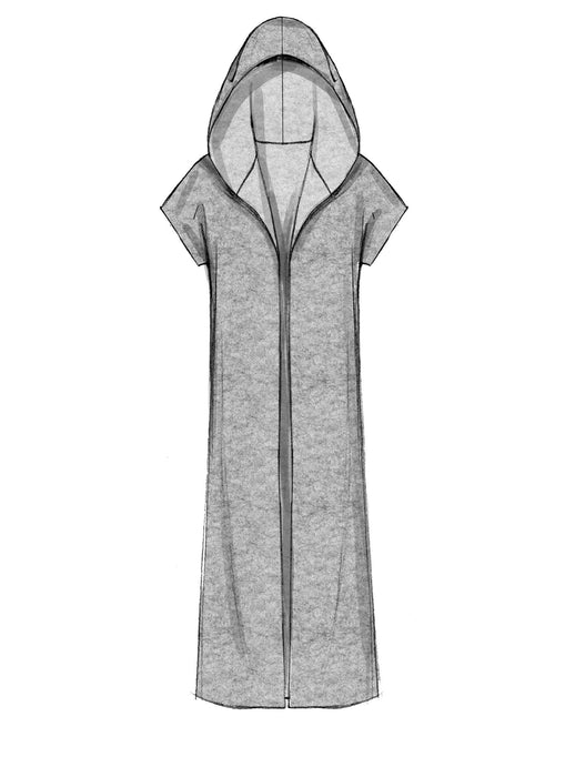 M7511 Misses' Open-Front Jackets with Shawl Collar and Hood from Jaycotts Sewing Supplies