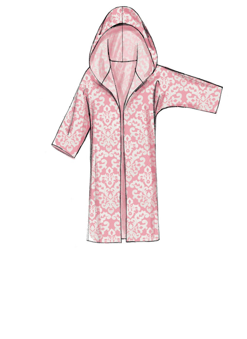 M7511 Misses' Open-Front Jackets with Shawl Collar and Hood from Jaycotts Sewing Supplies
