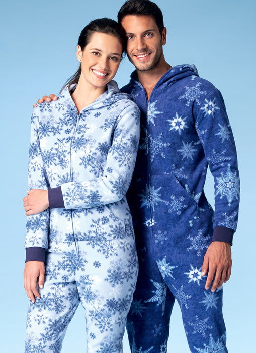 M7518 Men's/Misses'/Children's Hooded Onesies and Dog Coat from Jaycotts Sewing Supplies