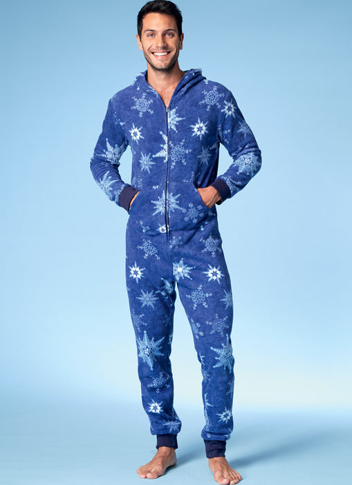 M7518 Men's/Misses'/Children's Hooded Onesies and Dog Coat from Jaycotts Sewing Supplies