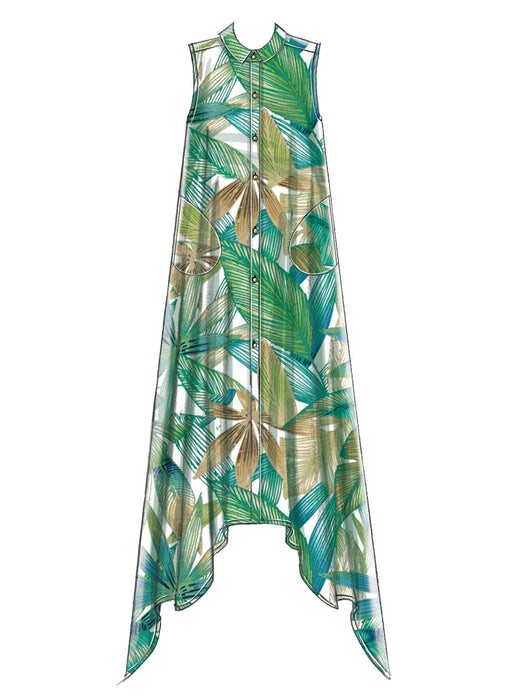 M7565 Misses' Shirtdresses with Sleeve Options, and Belt from Jaycotts Sewing Supplies