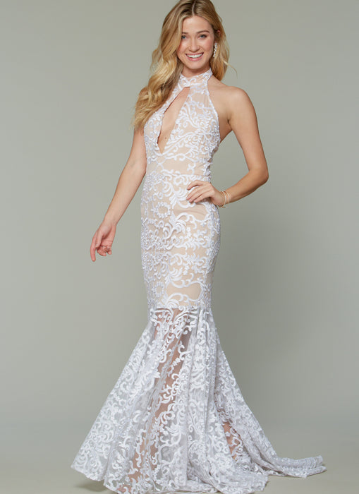 M7569 Misses' Column and Mermaid-Style Dresses with Bodice and Sleeve Variations from Jaycotts Sewing Supplies