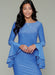 M7569 Misses' Column and Mermaid-Style Dresses with Bodice and Sleeve Variations from Jaycotts Sewing Supplies