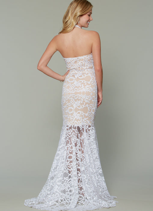 M7569 Misses' Column and Mermaid-Style Dresses with Bodice and Sleeve Variations from Jaycotts Sewing Supplies