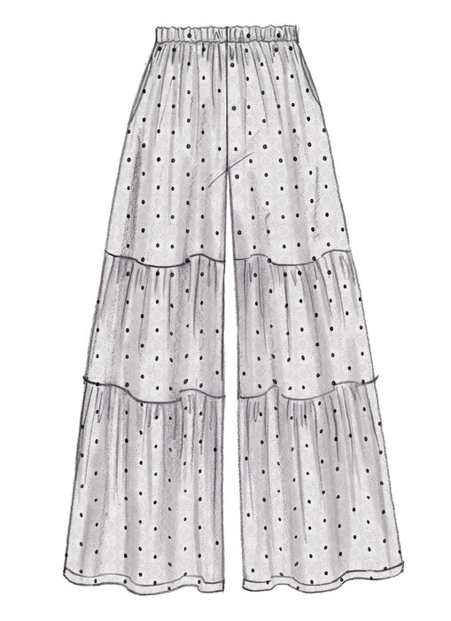 M7576 Misses' Elastic-Waist Loose Pants from Jaycotts Sewing Supplies