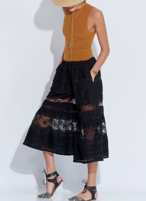 M7576 Misses' Elastic-Waist Loose Pants from Jaycotts Sewing Supplies