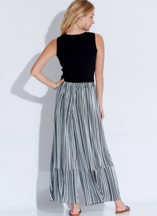 M7576 Misses' Elastic-Waist Loose Pants from Jaycotts Sewing Supplies