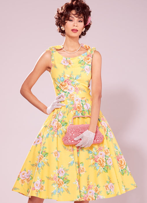 M7599 Lined Flared Dresses with Petticoat from Jaycotts Sewing Supplies