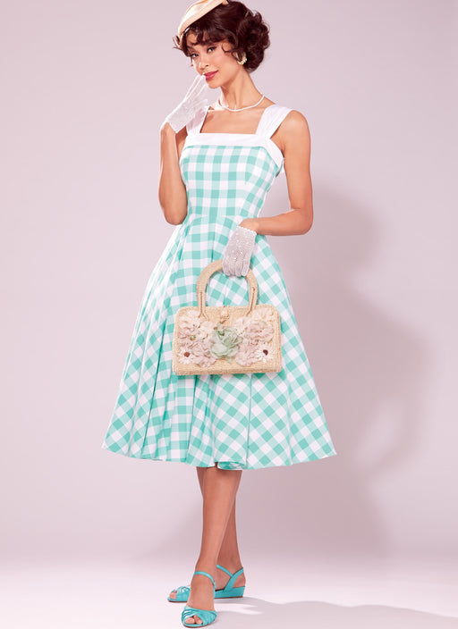 M7599 Lined Flared Dresses with Petticoat from Jaycotts Sewing Supplies