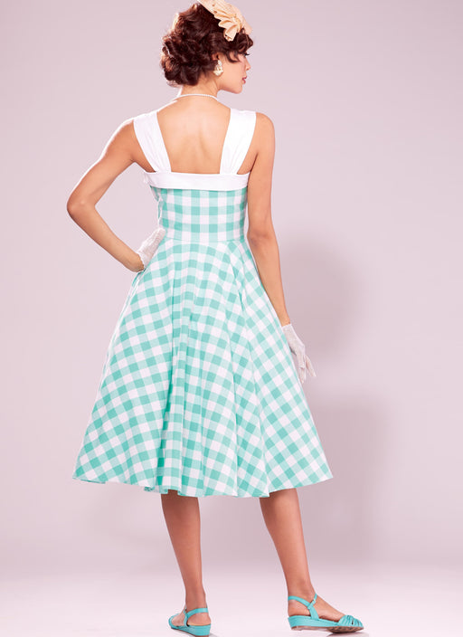 M7599 Lined Flared Dresses with Petticoat from Jaycotts Sewing Supplies