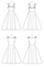 M7599 Lined Flared Dresses with Petticoat from Jaycotts Sewing Supplies