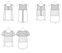 M7600 Misses'/Women's Pullover Tops with Contrast from Jaycotts Sewing Supplies