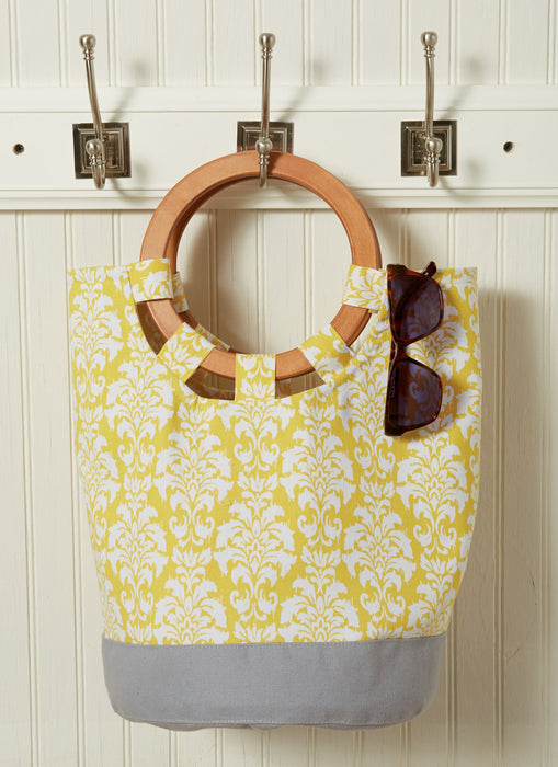M7611 Lined Tote Bags with Contrast Variations from Jaycotts Sewing Supplies