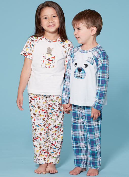M7678 Children's Animal Themed Tops and Pants from Jaycotts Sewing Supplies