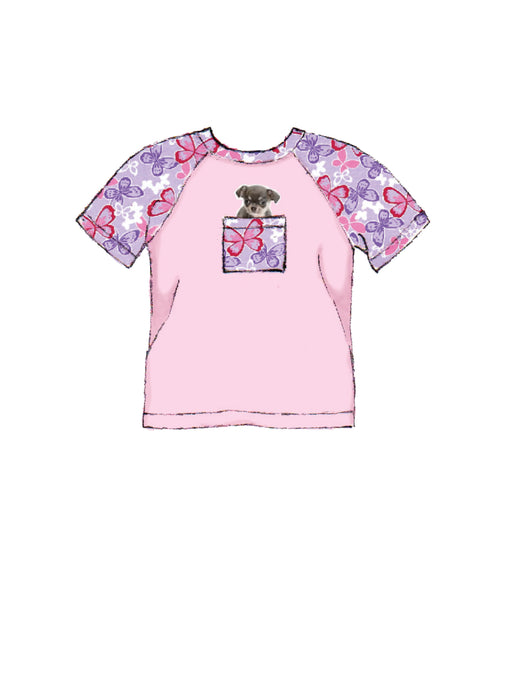 M7678 Children's Animal Themed Tops and Pants from Jaycotts Sewing Supplies