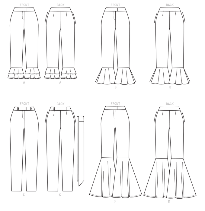 M7690 Misses' Trousers Pattern from Jaycotts Sewing Supplies