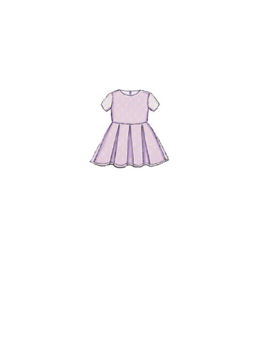 M7707 Girls' Dresses and 18" Doll Dress Pattern from Jaycotts Sewing Supplies