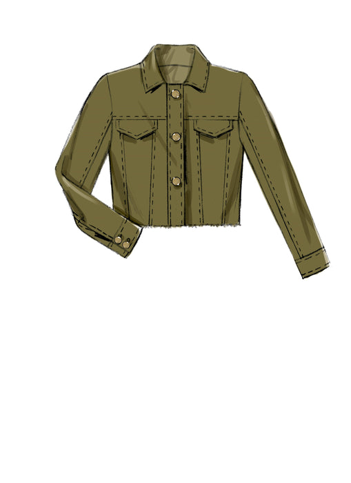 M7729 Misses' Jackets and Vest Pattern from Jaycotts Sewing Supplies