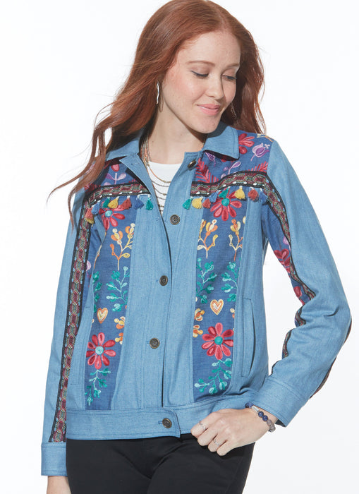 M7729 Misses' Jackets and Vest Pattern from Jaycotts Sewing Supplies