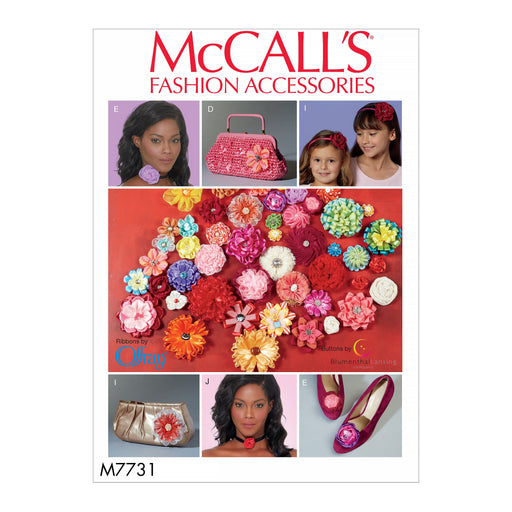 M7731 Ribbon Flowers Pattern from Jaycotts Sewing Supplies