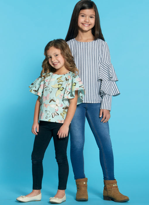 M7799 Girls' Tops Pattern from Jaycotts Sewing Supplies