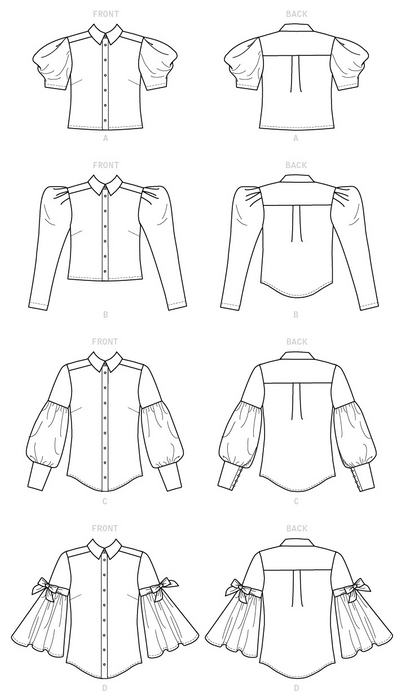M7838 Misses' Tops Sewing Pattern from Jaycotts Sewing Supplies