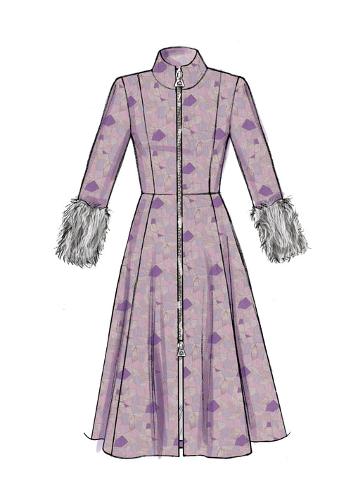 M7848 Misses'/Miss Petite and Women's Coats and Belt from Jaycotts Sewing Supplies