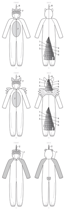 M7852 Miss/Girls' costume pattern from Jaycotts Sewing Supplies
