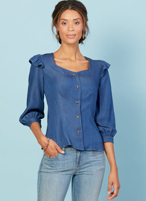 M7900 Misses' Tops Pattern | A/B, C and D Cup Sizes from Jaycotts Sewing Supplies
