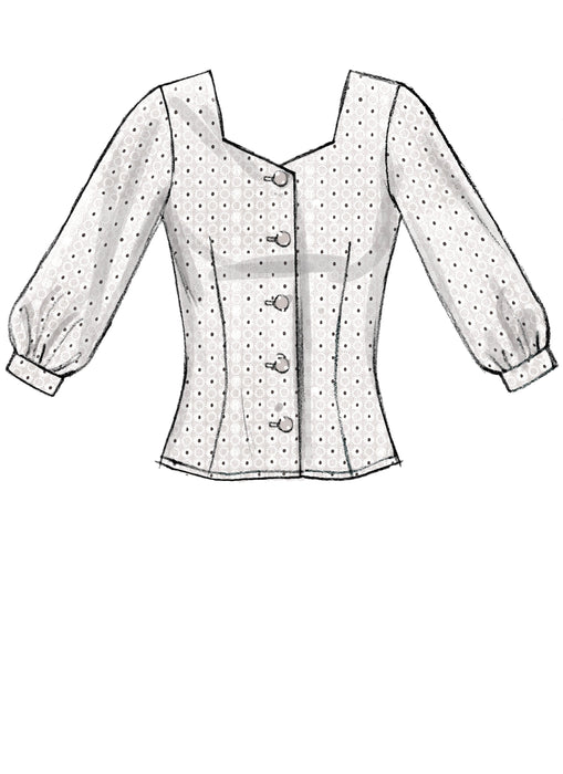 M7900 Misses' Tops Pattern | A/B, C and D Cup Sizes from Jaycotts Sewing Supplies