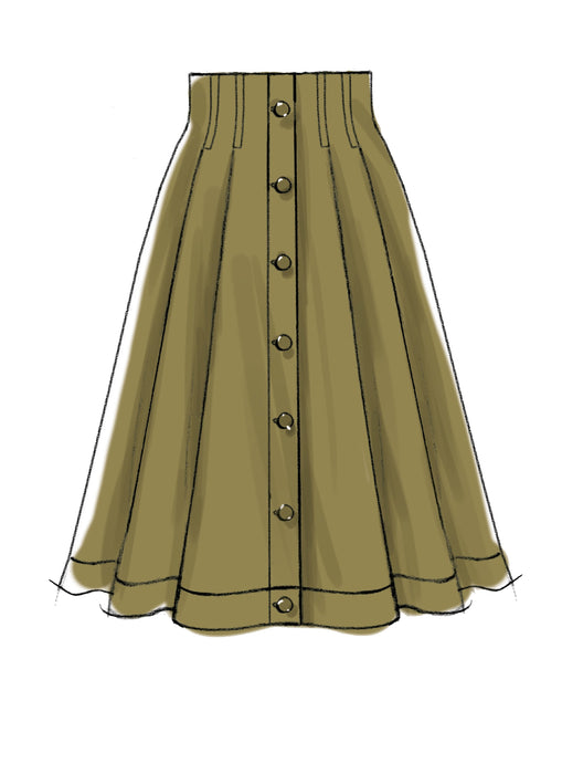 M7906 Misses' Skirts Sewing Pattern from Jaycotts Sewing Supplies