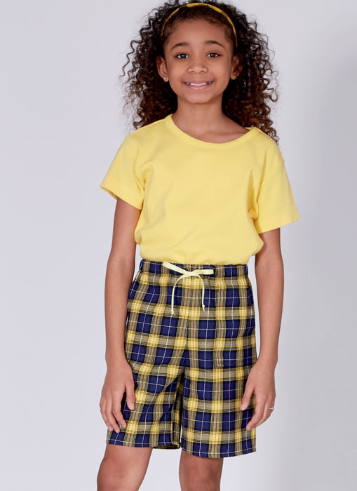 McCalls 7966 Girls' Shorts and Pants sewing pattern from Jaycotts Sewing Supplies