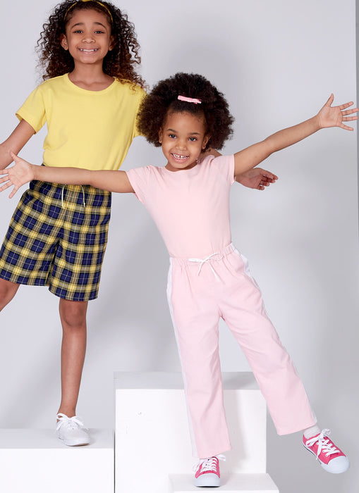 McCalls 7966 Girls' Shorts and Pants sewing pattern from Jaycotts Sewing Supplies