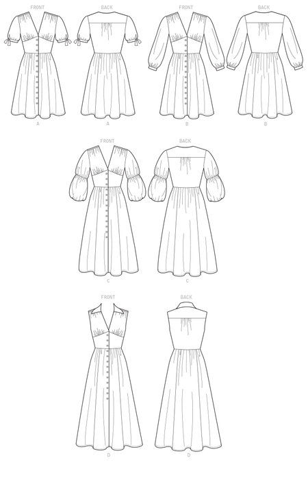 McCalls 7974 Dresses sewing pattern from Jaycotts Sewing Supplies