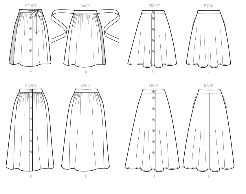 McCalls 7981 Skirts sewing pattern from Jaycotts Sewing Supplies