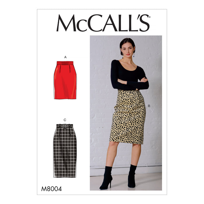 McCall's Sewing Pattern 8004 Skirt and Belt from Jaycotts Sewing Supplies