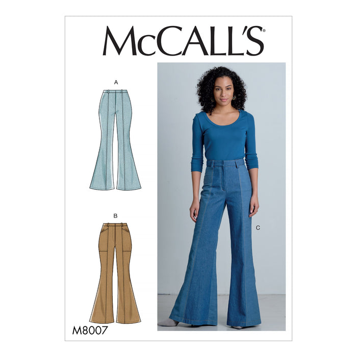 McCall's Sewing Pattern 8007 Misses' Flares from Jaycotts Sewing Supplies