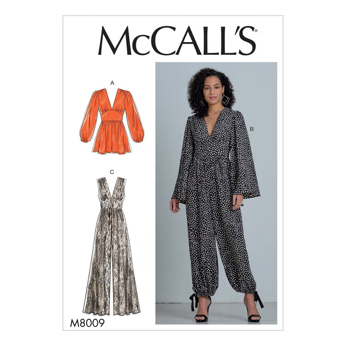 McCall's Sewing Pattern 8009 Romper and Jumpsuits from Jaycotts Sewing Supplies