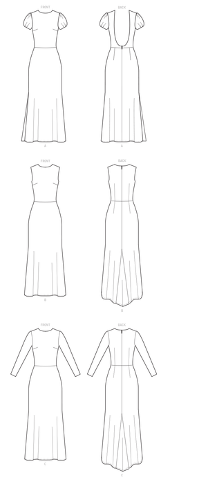 McCall's pattern 8038 Special Occasion Dresses from Jaycotts Sewing Supplies