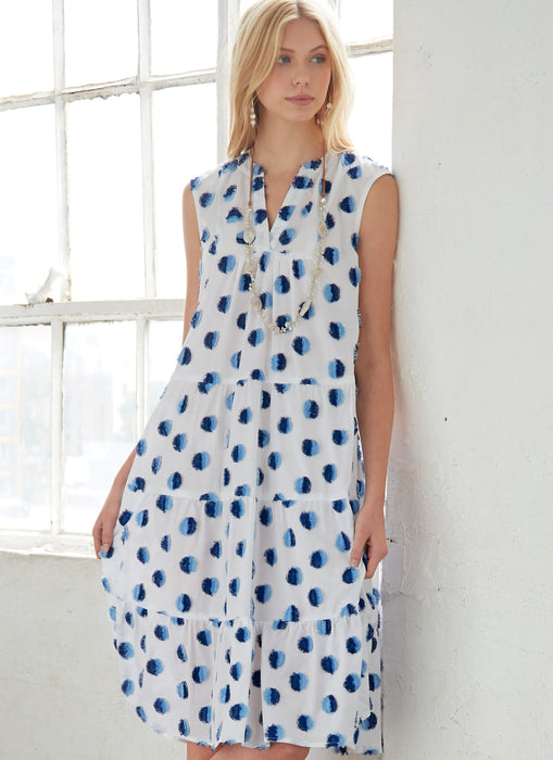 McCall's 8090 Dresses and Belt sewing pattern #MarinaMcCalls from Jaycotts Sewing Supplies