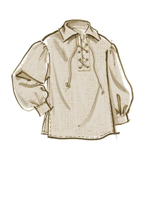 McCall's 8131 COSTUME pattern | Unisex Pirates Shirts from Jaycotts Sewing Supplies
