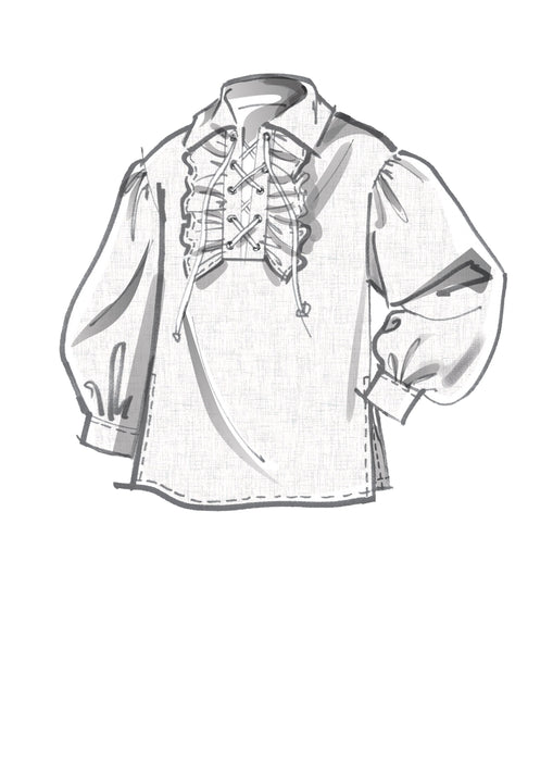 McCall's 8131 COSTUME pattern | Unisex Pirates Shirts from Jaycotts Sewing Supplies
