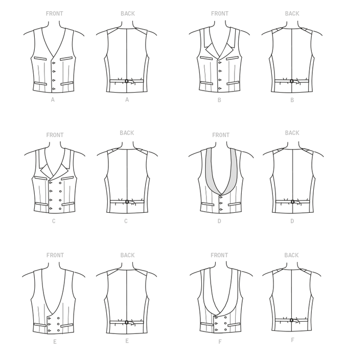 McCall's 8133 COSTUME pattern | Men's Historical Waistcoat from Jaycotts Sewing Supplies