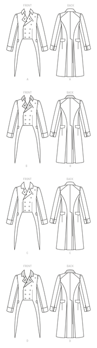 McCall's 8135 COSTUME pattern | Men's Historical Jacket from Jaycotts Sewing Supplies