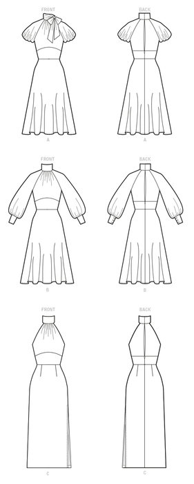 McCalls Sewing Pattern 8141 Misses' Dresses from Jaycotts Sewing Supplies