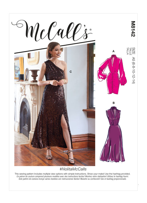 McCall's 8142 DRESS pattern from Jaycotts Sewing Supplies