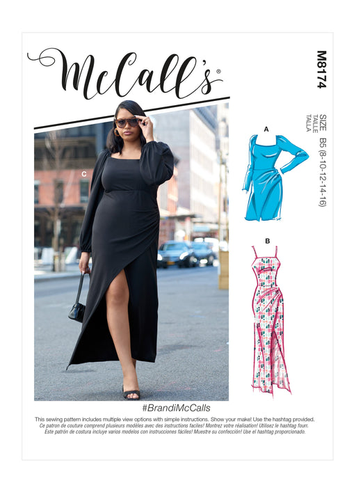 McCalls Sewing Pattern 8174 Misses' and Women's Dresses from Jaycotts Sewing Supplies