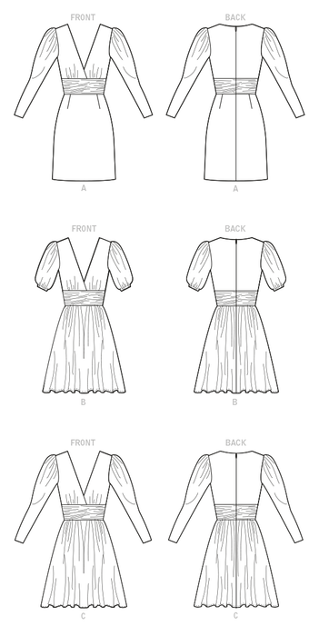 McCalls Sewing Pattern 8176 Misses' Dresses from Jaycotts Sewing Supplies