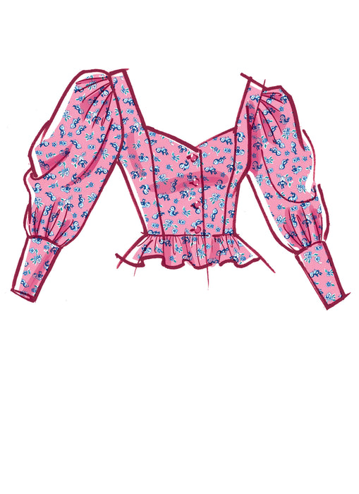 McCalls Sewing Pattern 8181 Misses' Tops from Jaycotts Sewing Supplies