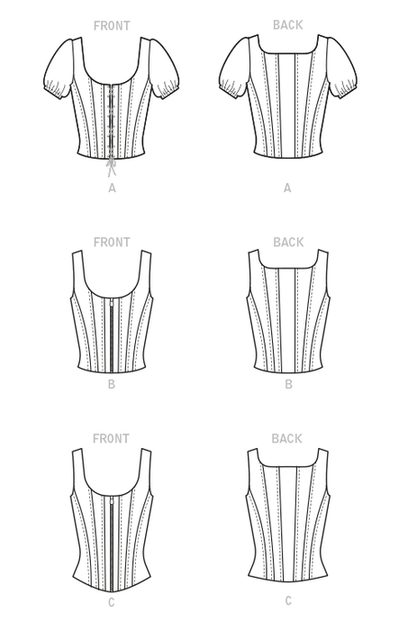 McCalls Sewing Pattern 8182 Misses' Tops from Jaycotts Sewing Supplies